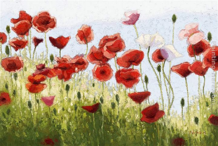 Mountain Poppies III painting - 2011 Mountain Poppies III art painting